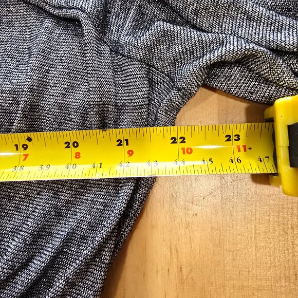 Nine West Silver Blouse Wrap Drape Metallic Shimmer Sheer Dressy XL 1X - Picture 6 of 6